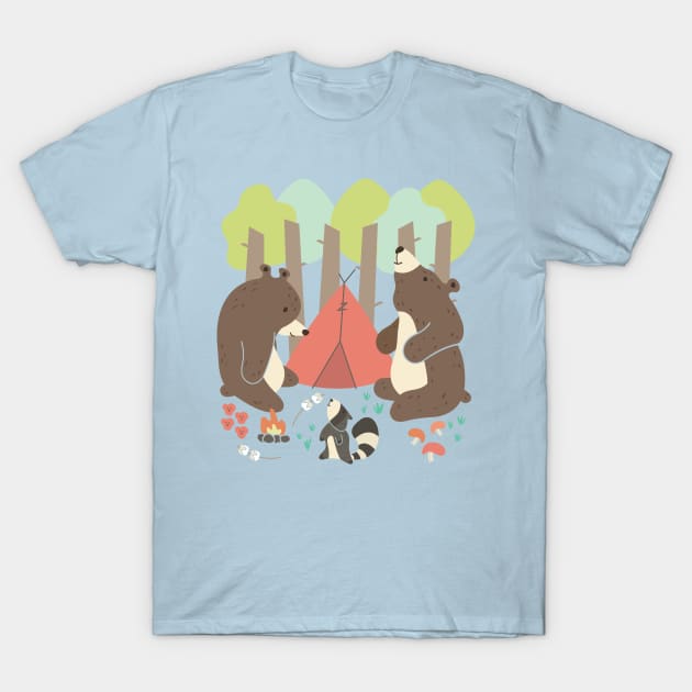 Bears of Summer T-Shirt by LimeGreenPalace